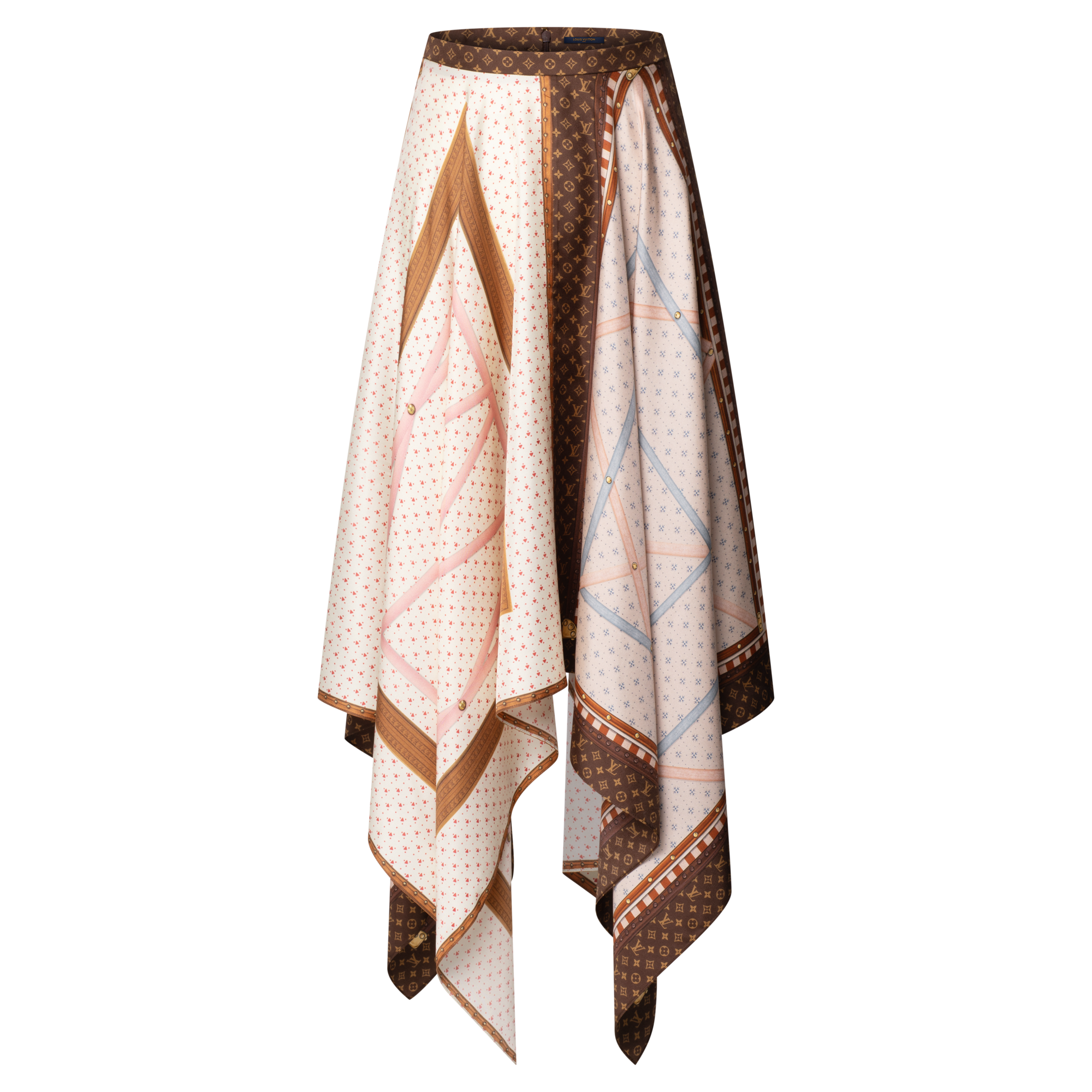 Trunk Print Handkerchief Hem Skirt - Women - Ready-to-Wear | LOUIS